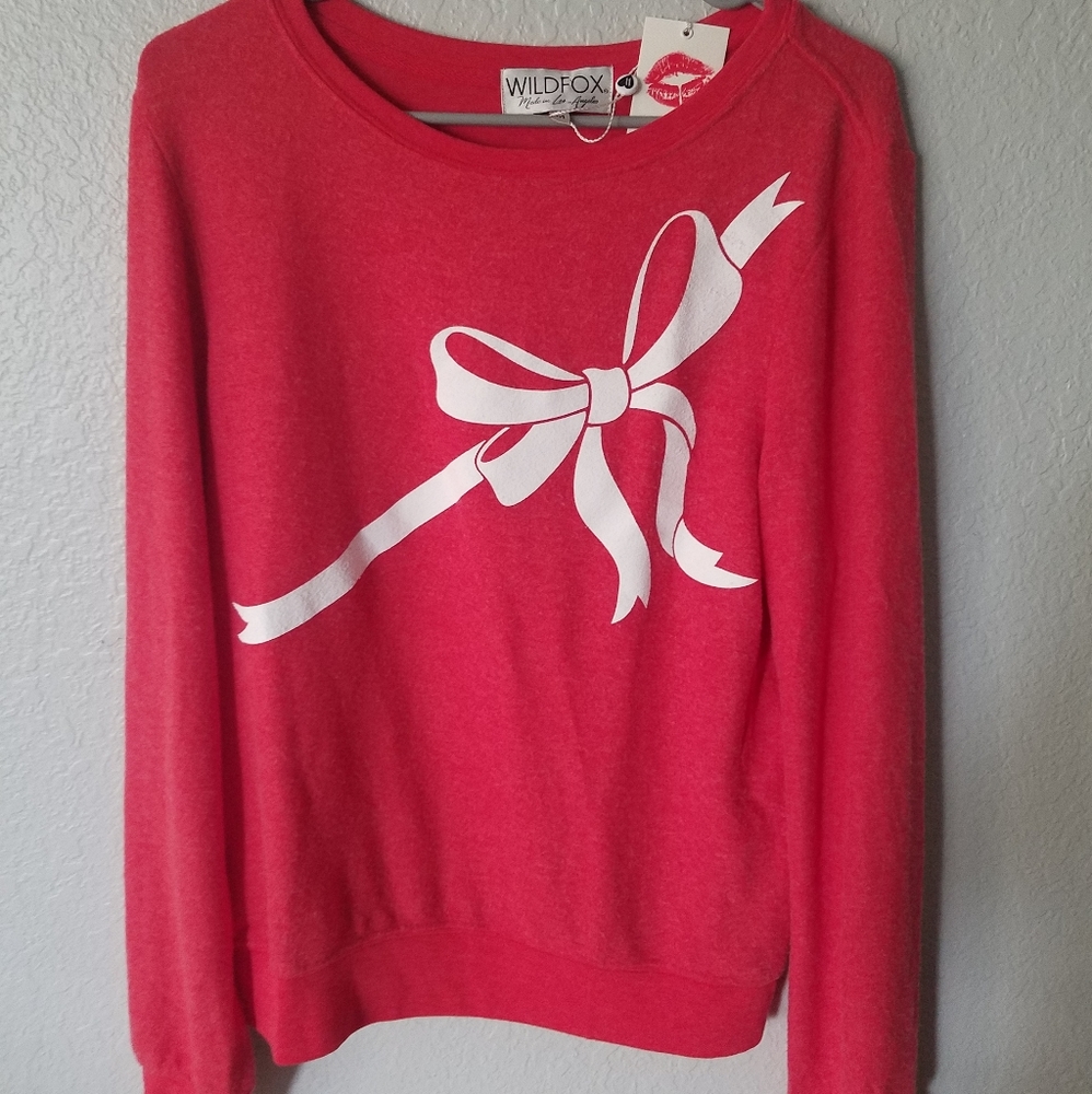 NWT Wildfox Bow Sweater